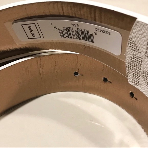 Michael Kors MK Signature Large Logo Belt - Picture 5 of 9